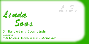 linda soos business card